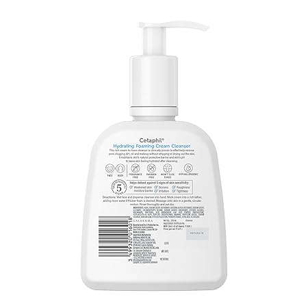 Cetaphil Hydrating Foming Cream Cleanser 236ml