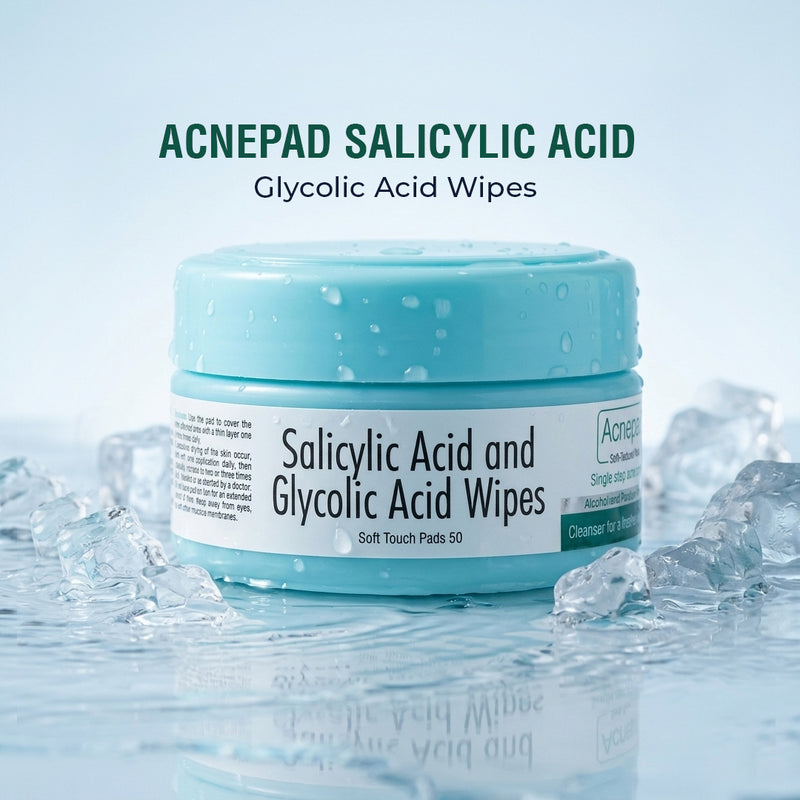 Acnepad Salicylic Acid & Glycolic Acid Wipes