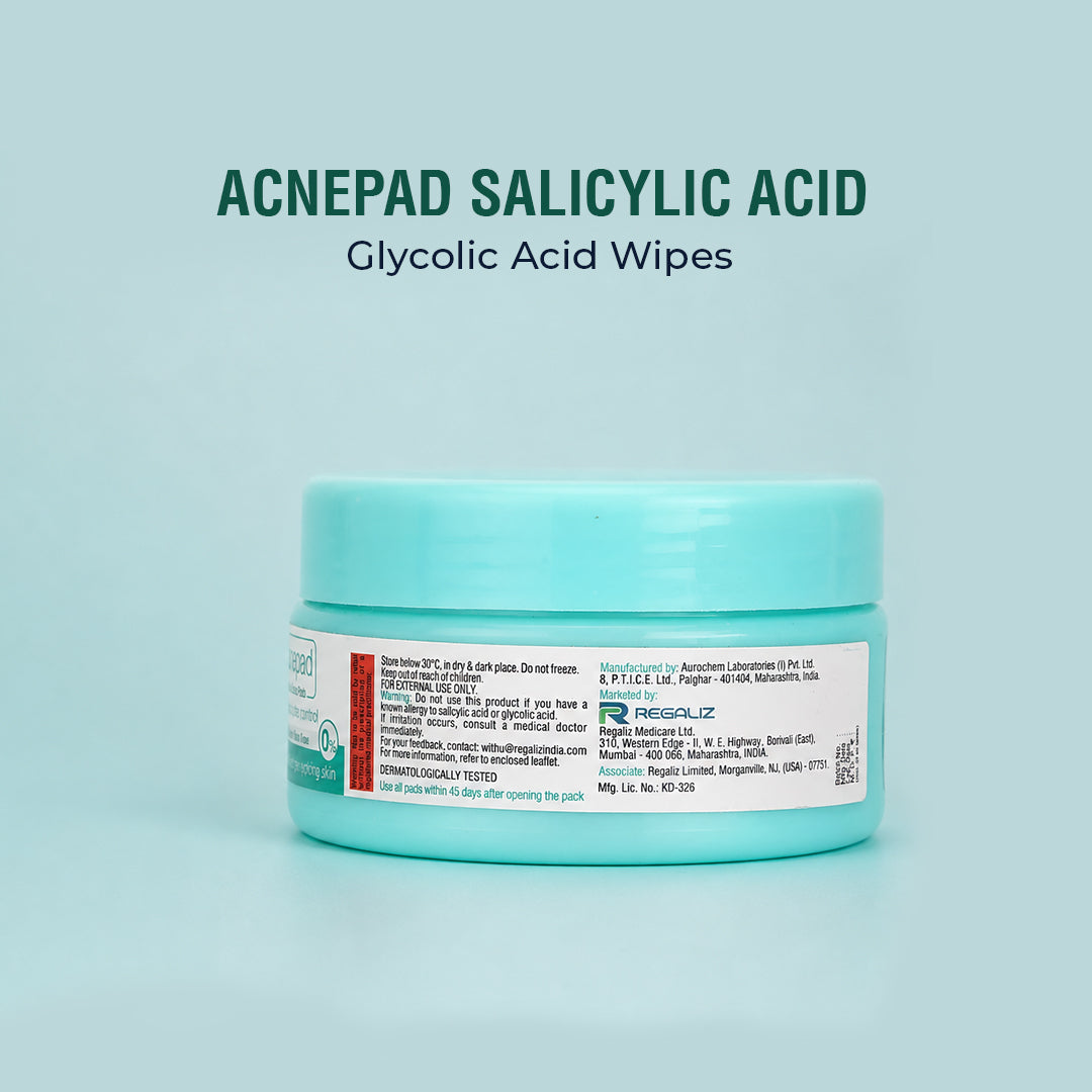 Acnepad Salicylic Acid & Glycolic Acid Wipes