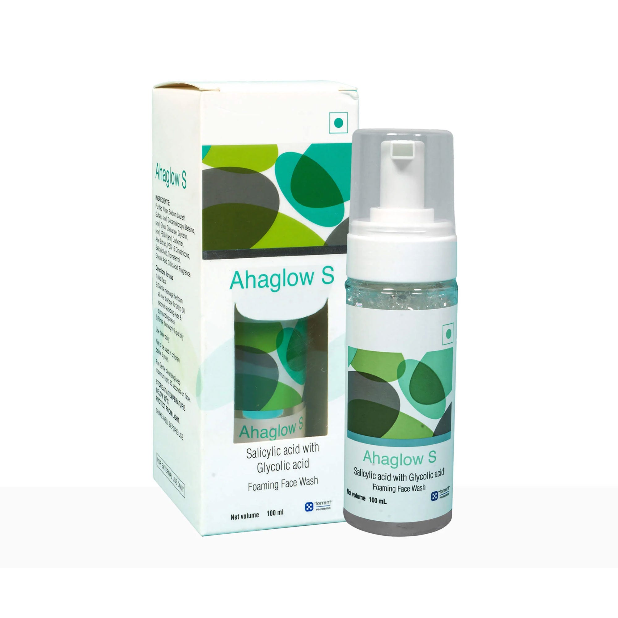 Ahaglow S Foaming Face Wash with Salicylic & Glycolic Acid
