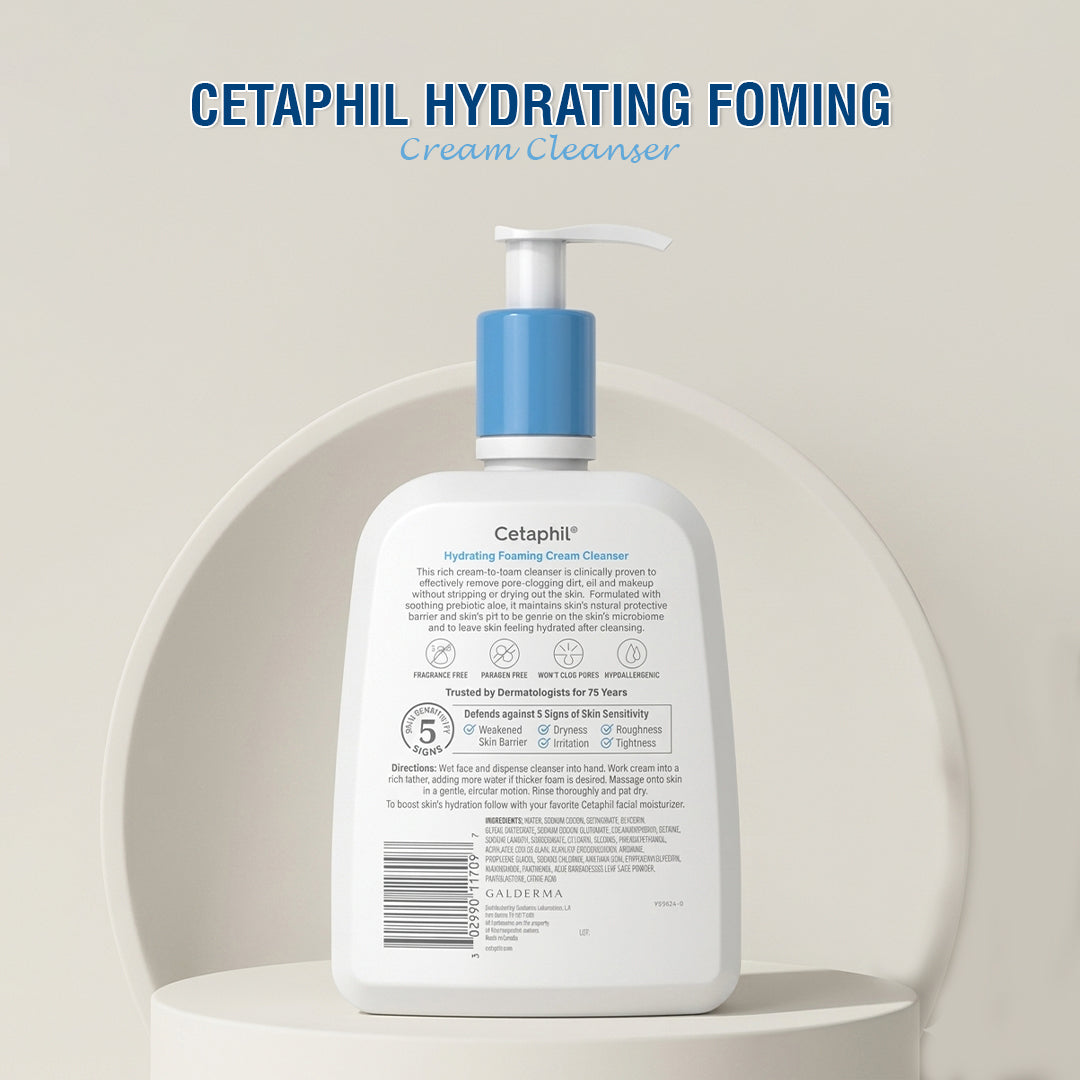Cetaphil Hydrating Foming Cream Cleanser 236ml