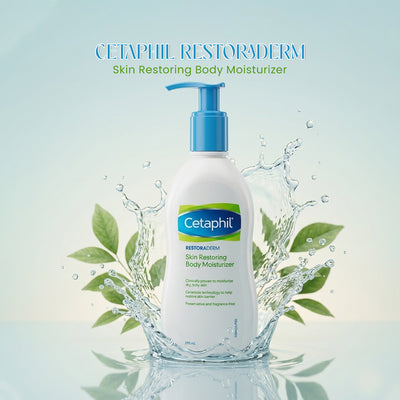 Cetaphil Restoraderm Skin Restoring Body Moisturizer | For Very Dry, Sensitive Skin
