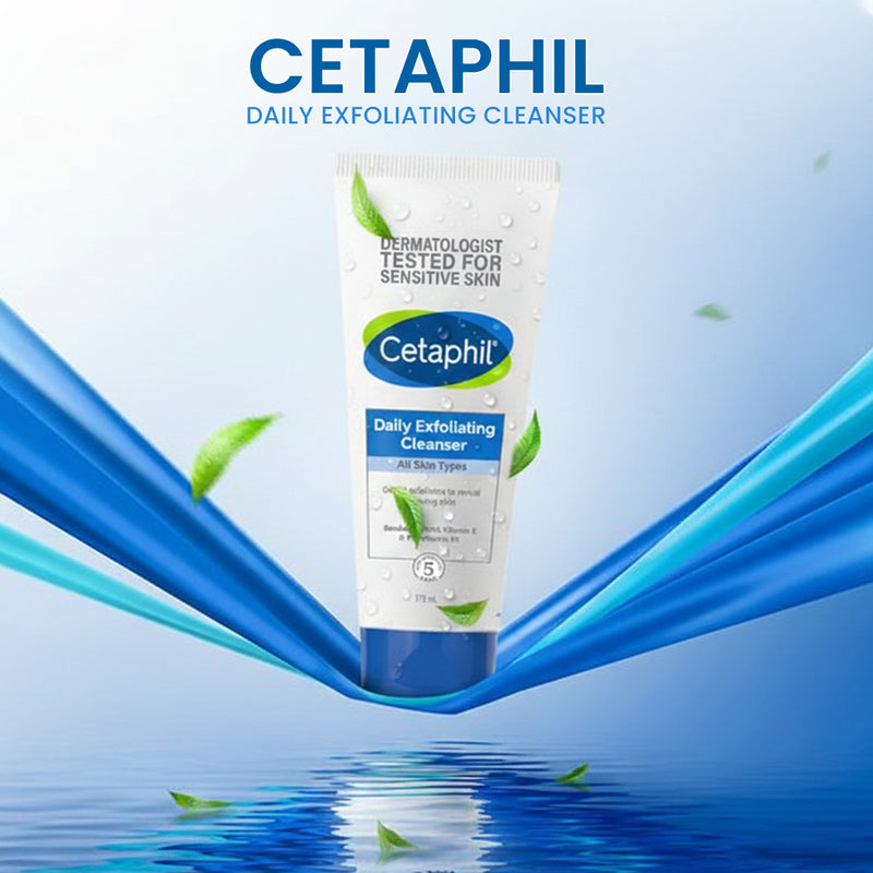 Cetaphil Daily Exfoliating Cleanser with Vitamin E | For All Skin Types Cleanser