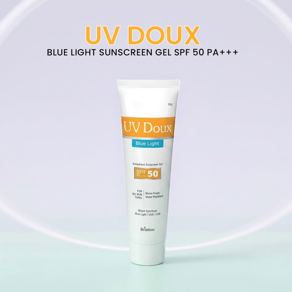 UV Doux Blue Light Sunscreen Gel SPF 50 PA+++ | Water-Resistant | For All Skin Types