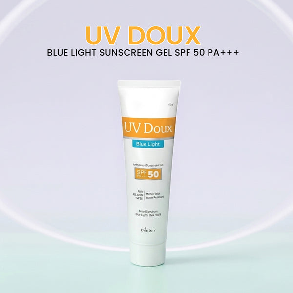 UV Doux Blue Light Sunscreen Gel SPF 50 PA+++ | Water-Resistant | For All Skin Types
