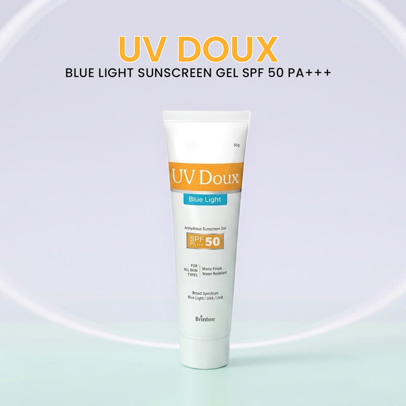 UV Doux Blue Light Sunscreen Gel SPF 50 PA+++ | Water-Resistant | For All Skin Types