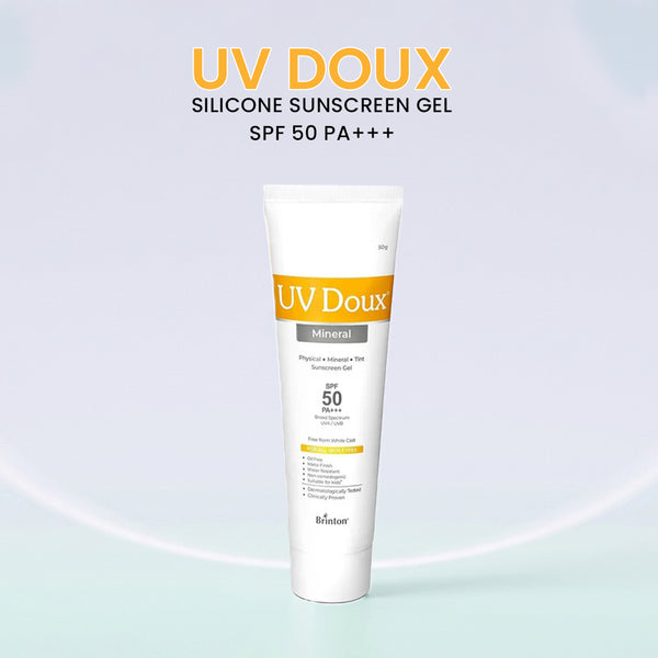 UV Doux Silicone Sunscreen Gel SPF 50 PA+++ | Oil-Free, Matte Finish & Water-Resistant