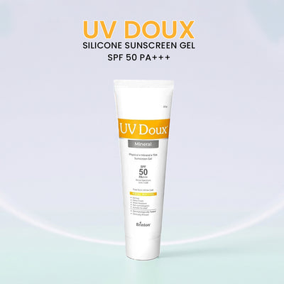UV Doux Silicone Sunscreen Gel SPF 50 PA+++ | Oil-Free, Matte Finish & Water-Resistant