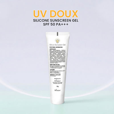 UV Doux Silicone Sunscreen Gel SPF 50 PA+++ | Oil-Free, Matte Finish & Water-Resistant