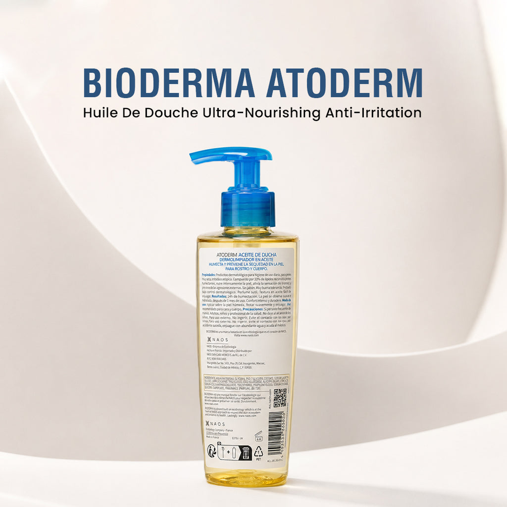 Bioderma Atoderm Huile De Douche Ultra-Nourishing Anti-Irritation Cleansing Oil