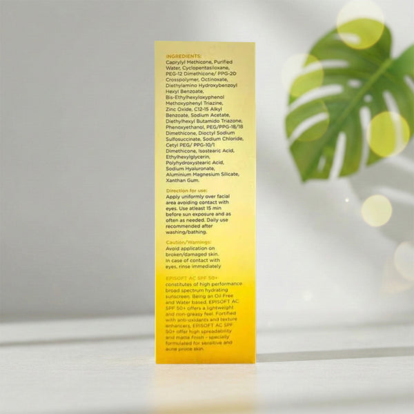 Episoft AC Hydrating Sunscreen SPF 50+ PA++++